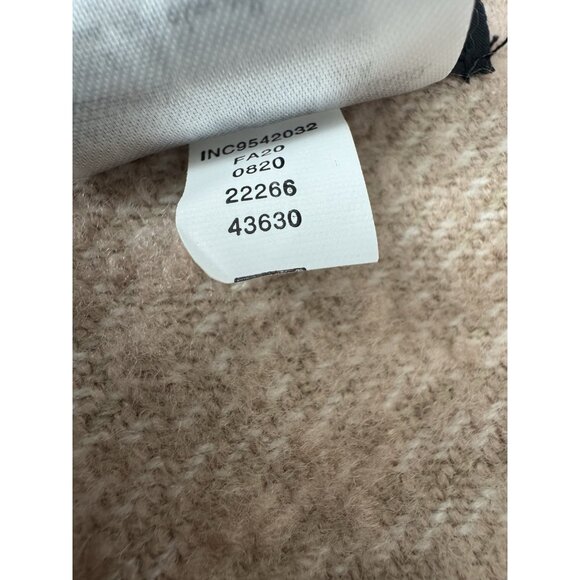 NWT Inc Intl Concepts Plaid Beige Blush Pink Scarf Colorblock 68x17 Cozy Layers - Picture 6 of 9